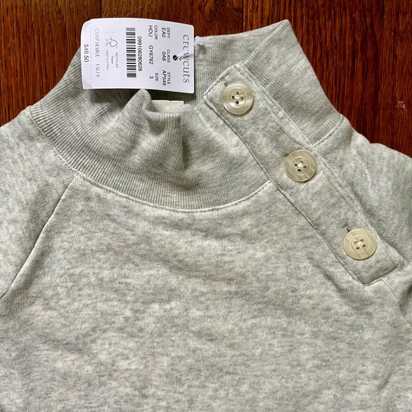 JCREW Toddler Girl Fleece Lined Sweater, size 3, NWT - Picture 7 of 7